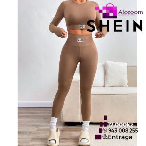 Macacão fitness bege
